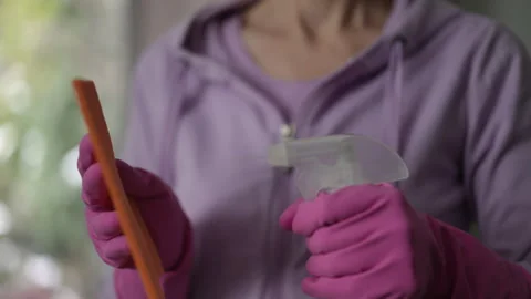 Essential Tools for Keeping Your Home Sparkling Clean and Well Maintained Stock Footage 309379660