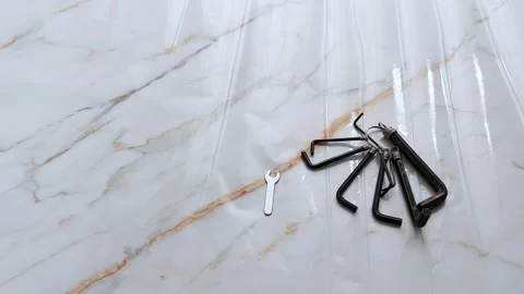 Essential Tools: Mastering Hex Keys Screwdrivers Stock-Footage 311431454