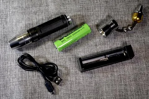 Essential UV Flashlight Set for Antique Dealers and Collectors Examining Ja.. Stock Photos