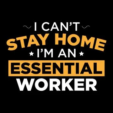 Essential Worker Ilustración de archivo