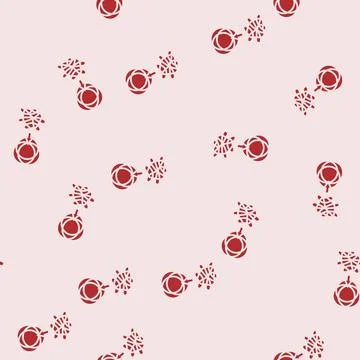 Essentialism lifestyle glyph seamless pattern Stock Illustration