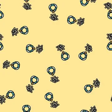 Essentialism lifestyle vector seamless pattern 库存插图