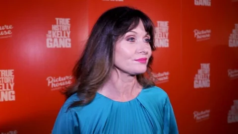 Essie Davis is interviewed about 'The True History of the Kelly Gang' - 2020 Video stock 125799694
