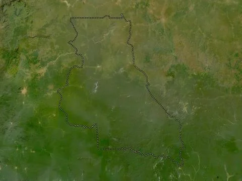 Est, Cameroon. Low resolution satellite map Illustrazione stock
