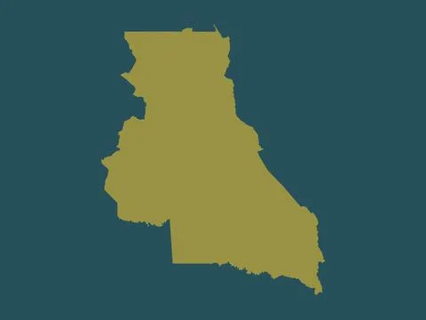 Est, Cameroon. Solid color shape Stock Illustration