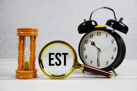 EST Earliest Starting Time 库存照片