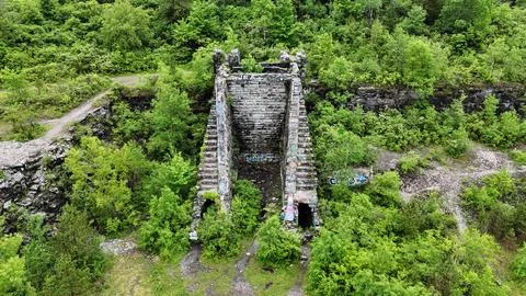 Established as Haunted - Split Rock Quarry - Syracuse, NY Foto stock