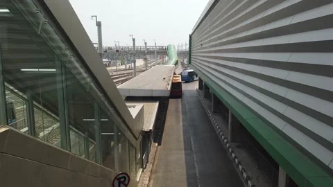 Established Shot of Lebak Bulus MRT Station Video stock 132051518
