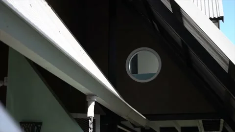 Established Shot of Unique Architecture Design Stock Footage 130623998