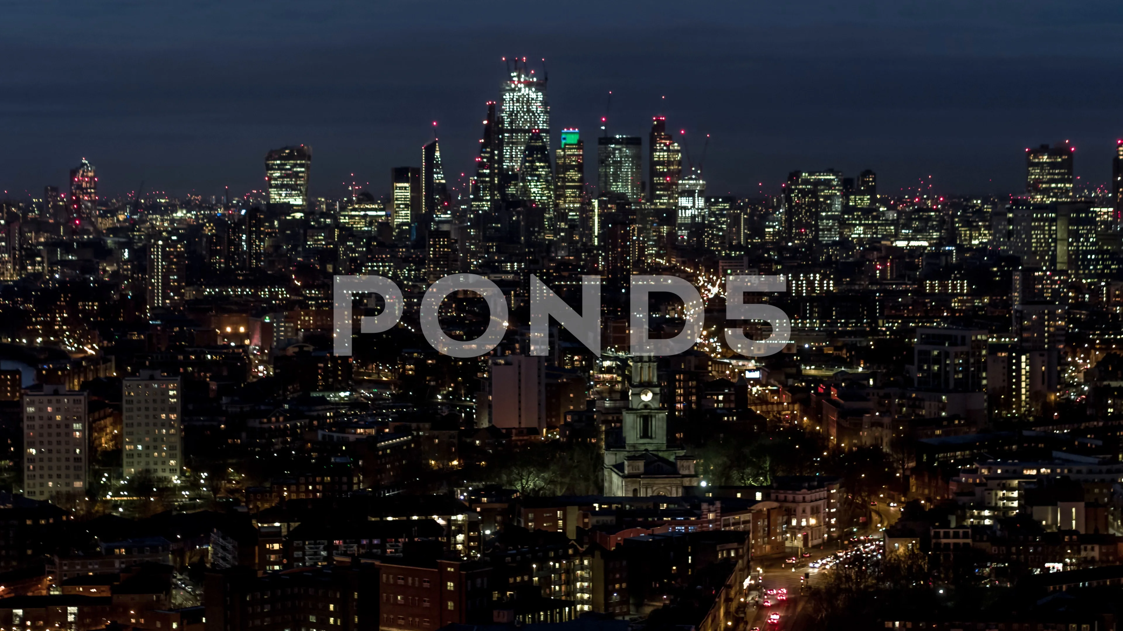 Establishing Aerial View of London Skyli... | Stock Video | Pond5