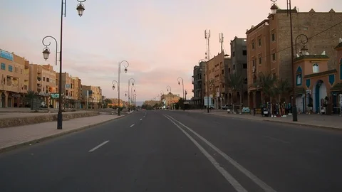 Establishing Dolly Town In Morocco Stock-Footage 100634847