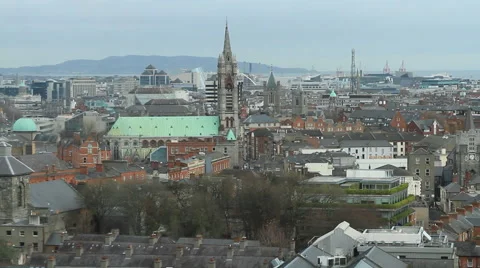 Establishing Dublin Stock Footage 44921425