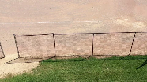 Establishing of empty baseball field 4k Stock Footage 159912350