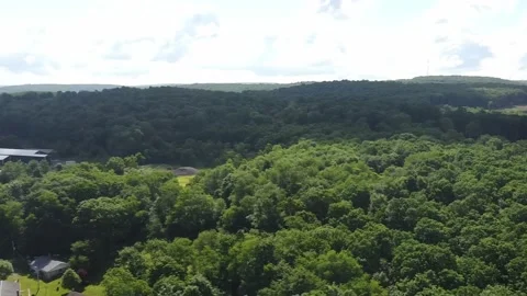 An Establishing Panning Shot Captured by a Drone 库存影片 199538469