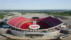 Overhead view Kansas City Chiefs Arrowhead Stadium by Eldon McGraw