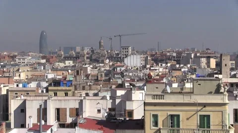 Establishing shot Barcelona Stock Footage 49771003