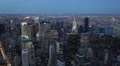 Establishing Shot Busy New York City NYC Dusk Light Evening Night Lights Skyline HD Footage