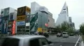 Establishing Shot Car Traffic Dotonboribashi Bridge Busy Road Street Osaka Japan HD Footage