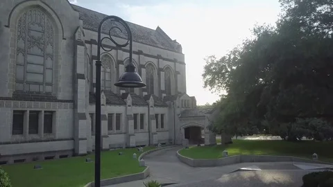 Establishing shot of church Stock Footage 77704462