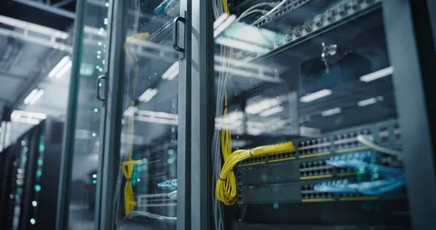Establishing Shot in Data Center Stock Footage 320866677