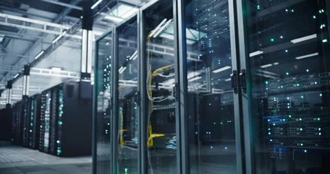 Establishing Shot in Data Center Stock Footage 320866844
