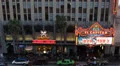 Establishing Shot El Capitan Disney Theatre Hollywood Boulevard Night Neon Sign HD Footage