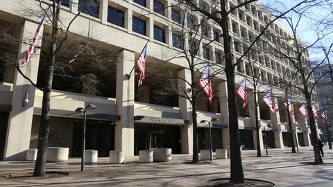 Establishing shot FBI Headquarters Stock Footage 98263053