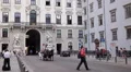 Establishing Shot Hofburg Imperial Palace Historic Old Town Vienna Horse Fiacre HD Footage