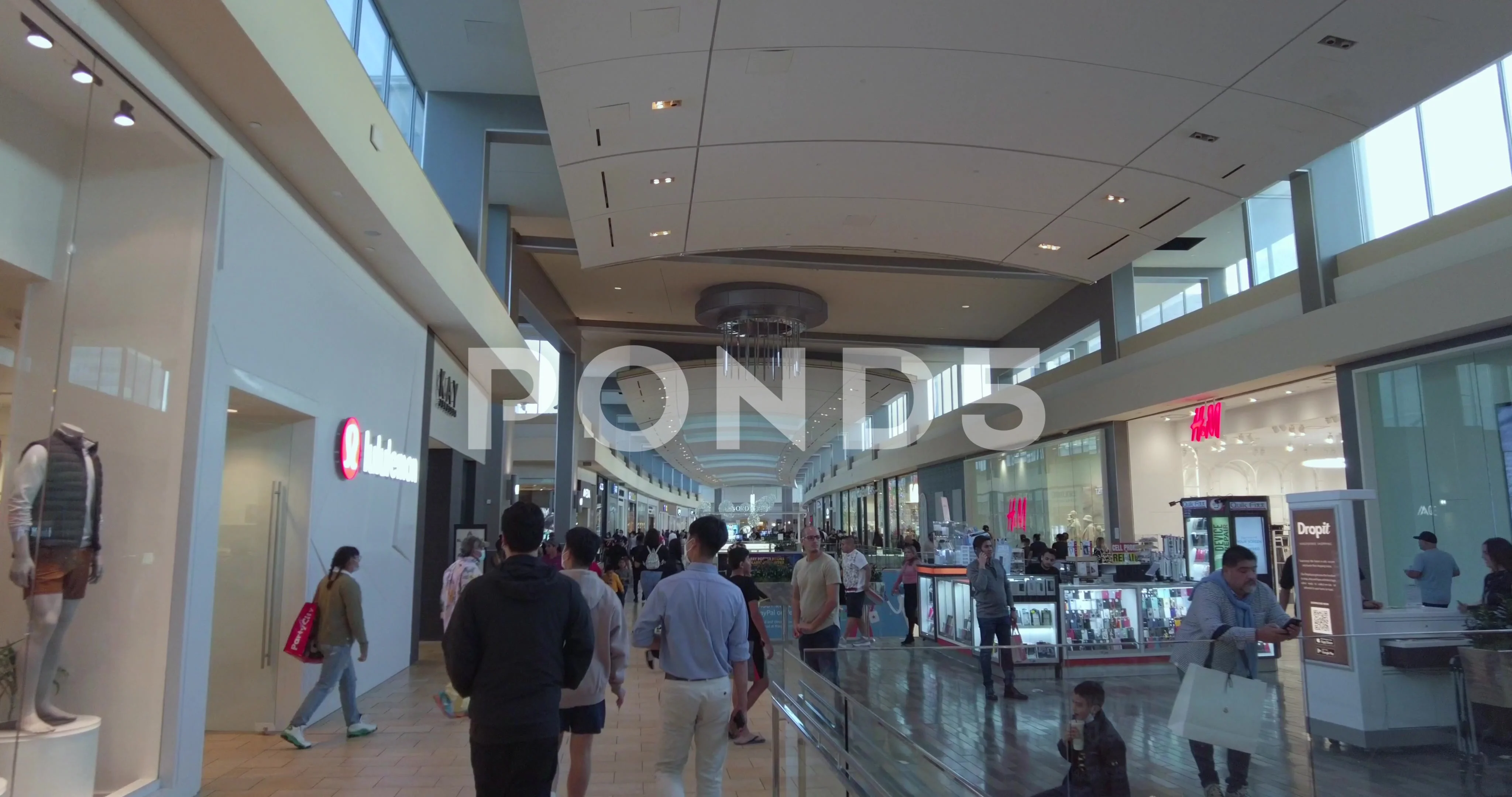 Interior view of the Galleria at Sunset , Stock Video
