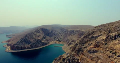 Establishing shot Khasab Musandam Sultanate of Oman Stock Footage 68488943
