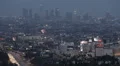 Establishing Shot Los Angeles Downtown Hollywood Freeway Busy Commute Dusk Night HD Footage