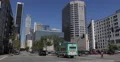Establishing Shot Los Angeles Downtown LA Towers South Hope Street Cars Traffic 4k or 4k+ Resolution