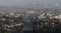 Establishing Shot Los Angeles Skyline Hollywood Freeway Busy Highway Rush Hour HD Footage