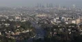 Establishing Shot Los Angeles Skyline Hollywood Freeway Busy Highway Rush Hour 4k or 4k+ Resolution