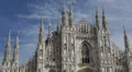 Establishing Shot Milan Cathedral Duomo di Milano Iconic Cathedral Church Italy HD Footage