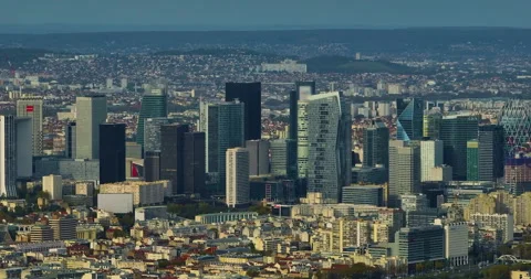 Establishing shot of modern and ancient Paris. A tourist magnet for tourists Stock Footage 254776922