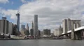 Establishing Shot New York City Skyline Brooklyn Bridge One World Trade Center HD Footage