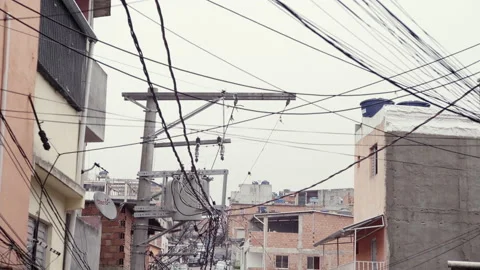 Establishing shot of Paraisopolis, one of the largest slums of Sao Paulo, Stock Footage 138607848