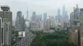 Establishing Shot Shanghai Skyline Aerial View People Crowd Car Moving Commuting HD Footage