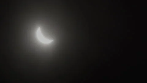 Establishing shot of a solar eclipse Video stock 271336756