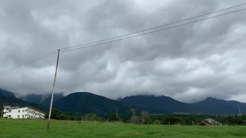 Establishing shot of time lapse with cloud moving Stock Footage 146661454