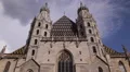 Establishing Shot Vienna Architecture St Stephen Cathedral Church Roman Catholic HD Footage