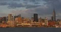 Establishing Shot View of New York City Manhattan Skyline and Office Highrise Ny 4k or 4k+ Resolution
