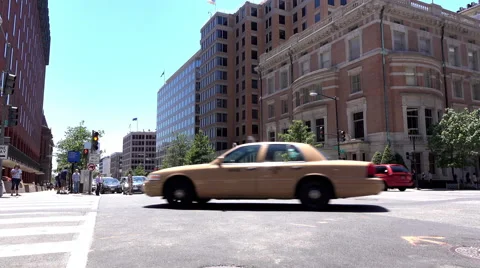 Establishing Shot of Washington DC intersection 4k Video stock 68925126