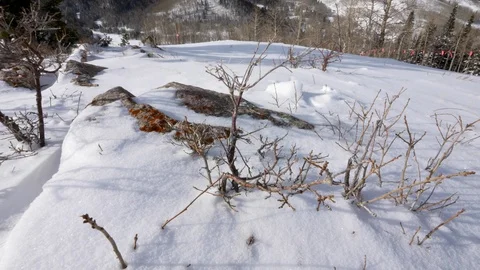 Establishing of Utah's Wasatch Range and Canyons Village resort. Stock Footage 108994161