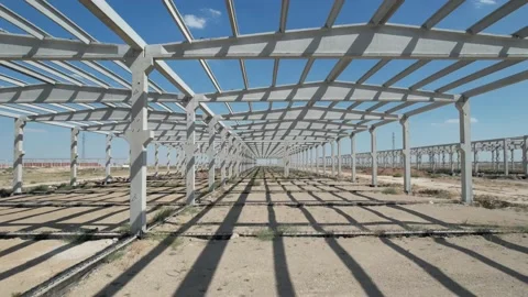 Establishment of an industrial site Stock Footage 212048095