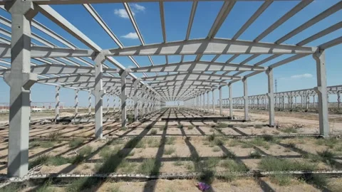 Establishment of an industrial site Stock Footage 212049758