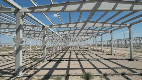Establishment of an industrial site Stock Footage 212050085