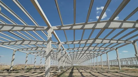 Establishment of an industrial site Stock Footage 213589742