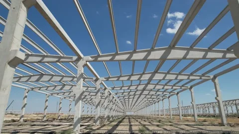 Establishment of an industrial site Stock Footage 213590539